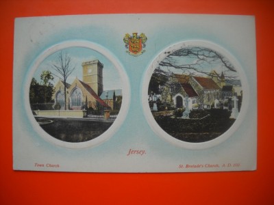 HOPCT 8563 INSULA JERSEY IN 1911 -UK-EUROPA- STAMPILOGRAFIE FRUMOASA-CIRCULATA foto