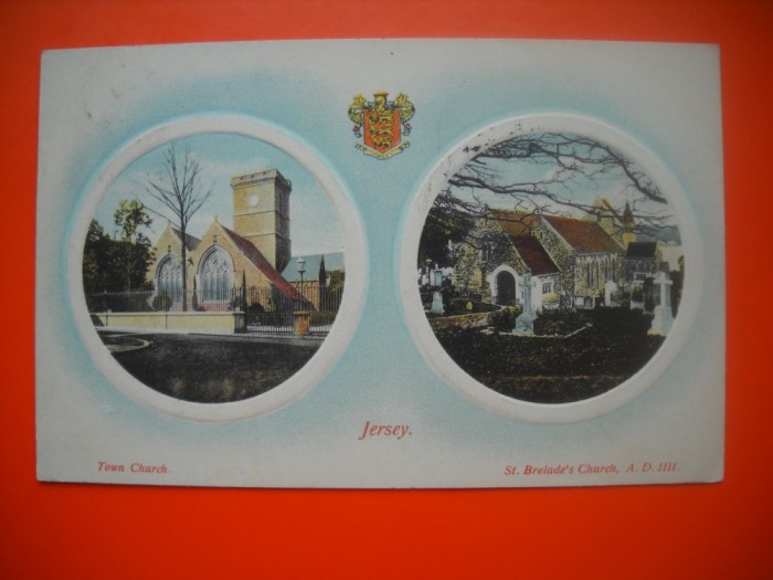 HOPCT 8563 INSULA JERSEY IN 1911 -UK-EUROPA- STAMPILOGRAFIE FRUMOASA-CIRCULATA