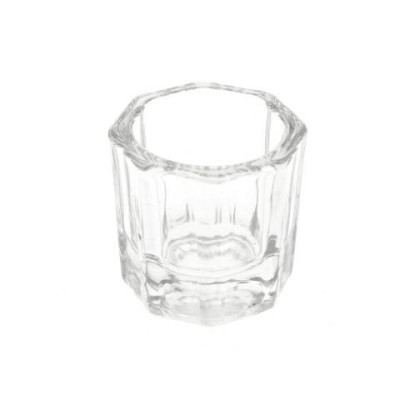 Pahar manichiura pentru lichide din sticla 5ml - Transparent foto