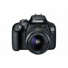 Camera foto CANON kit EOS-4000D + EF-S 18-55mm DCIII 18.7MP2.7&amp;amp;quot; TFT fixed DIGIC 4+ 3 cadre / sec ISO 100-6400FullHD movies 30fpscompatibil SD/SDH foto