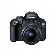 Camera foto CANON kit EOS-4000D + EF-S 18-55mm DCIII 18.7MP2.7&quot; TFT fixed DIGIC 4+ 3 cadre / sec ISO 100-6400FullHD movies 30fpscompatibil SD/SDH