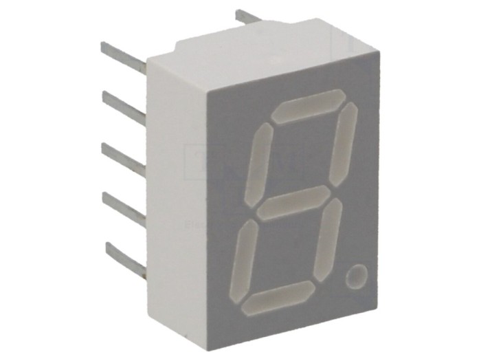 Afișaj LED 7 Segmente 10mm Roșu