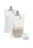 Pungi pentru Stocarea Laptelui Matern Lola&amp;Lykke&reg; (10 buc) 150 ml, cu Adaptor Inclus
