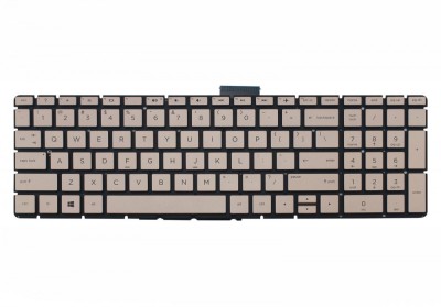 Tastatura Laptop, HP, 250 G6, 255 G6, 256 G6, 258 G6, iluminata, aurie, layout US foto