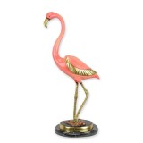 Flamingo-statueta vieneza bronz cu soclu marmura TBA-262