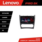 Navigatie Android Mercedes Clasa C W203 facelift Lenovo QLED 2K 4GB+64GB