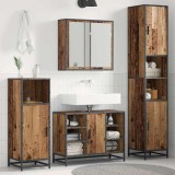 vidaXL Set de mobilier pentru baie 4 pcs Lemn vechi 80 x 33 x 60 cm 3402351