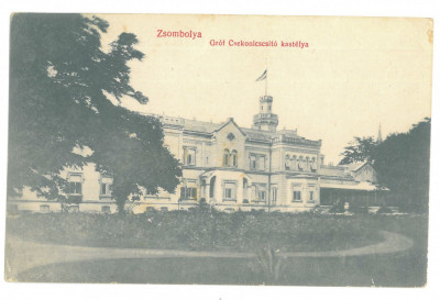 1545 - JIMBOLIA, Timis, Castle, Romania - old postcard - used - 1913 foto