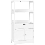 VASAGLE Dulap de depozitare pentru baie cu sertar, 2 usi, 2 rafturi, 60x32x122cm, alb Household NewTrend