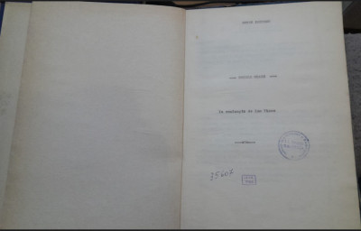 1968 Dactilograma traducere Eugen Ionescu, Regele moare / Uz intern IATC teatru foto
