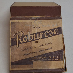 ROBUROSE UFAROM SAR uzinele chimico farmaceutice Romane cutie reclama anii 1930