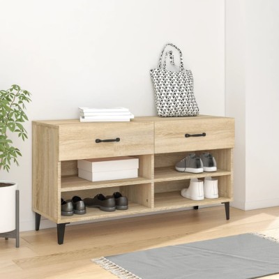 vidaXL Pantofar, stejar sonoma, 102x35x55 cm, lemn compozit foto