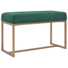 VidaXL Bancă, verde, 80 cm, catifea 247555