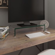 vidaXL Suport TV/monitor din sticlă transparentă, 60 x 25 x 11 cm 244127
