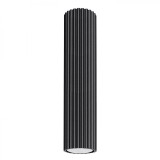 Lampă De Tavan Karbon Negru Din Aluminiu, 1 Bec Tub Minimalist De Interior.