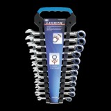 Set chei inelare cu clichet, 8-19mm, 12 piese, reversibile