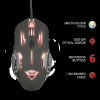 MOUSE TRUST &quot;GXT 108 Rava&quot; gaming cu fir optic USB 2000 dpi 6/1 iluminare buton selectare viteza negru &quot;TR-22090&quot; (include TV 0.15