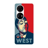 Husa compatibila cu Huawei P40 Pro model Vote for mayor West, Silicon, TPU, Viceversa, Transparent, Carcasa