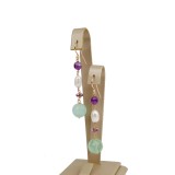 Cumpara ieftin Cercei Vivien din fluorit, ametist și perle