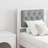 VidaXL Tăblie cap Altele Alb și gri deschis 135 cm Lemn masiv de pin 879018