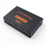 Splitter HDMI 1in - 4 out, 1x4 Spliter 5.1Gbps Repeater Amplifier 1.4 3D 1080p, Splitter TV