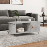 VidaXL Măsuță de cafea, gri beton, 90x50x40 cm, lemn prelucrat