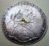 F.503 AUSTRIA SALZBURG HIERONYMUS 20 KREUZER 1801 M ARGINT VARIANTA RARA EROARE