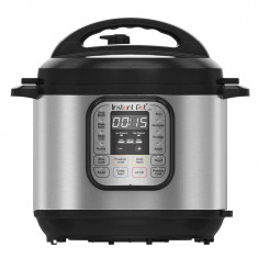 Multicooker Instant Pot Duo 6, 1000 W, 5.7 L, 14 programe presetate, Capac detasabil, Functie manuala, Argintiu/Negru