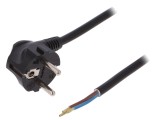 Cablu SCHUKO CEE 7/7 &icirc;n unghi cu mufă PVC