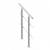 Balustrada inox, 1-2 trepte Vivatechnix, 800 x 104 x 1060 mm, Unghi reglabil 0&deg; - 45&deg;, accesorii prindere