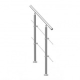 Balustrada inox, 1-2 trepte Vivatechnix, 800 x 104 x 1060 mm, Unghi reglabil 0&deg; - 45&deg;, accesorii prindere