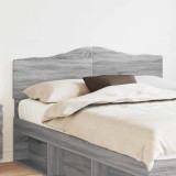 vidaXL Tăblie cap cu headboard Gri Sonoma 160 cm Lemn compozit 888645