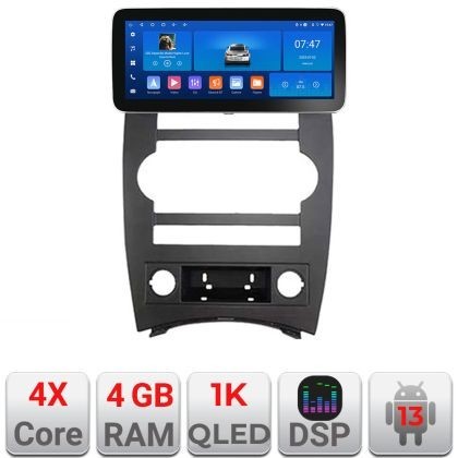 Navigatie Jeep Commander Edotec 4+64 12.3 inch Incell 1K android Wifi 5Ghz gps internet Kit-commander CarStore Technology