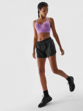Șort de alergare cu uscare rapidă pentru femei - negru, 4F Sportswear