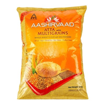 AASHIRVAAD Atta Multigrain (Făină de Gr&amp;acirc;u Indiană) - Amestec de Șase Cereale (2 foto
