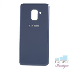 Capac Baterie Spate Samsung Galaxy A8 A530 Cu Adeziv Sticker Albastru foto