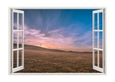 Autocolant decorativ, Fereastra, Natura si peisaje, Multicolor, 85 cm, 2383ST foto