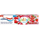 Pastă De Dinți Pentru Copii, Aquafresh, Splash 3-8 Ani Căpșuni, Protecție &Icirc;mpotriva Cariilor, Curățare Delicată Dinți Copii, 50 ml