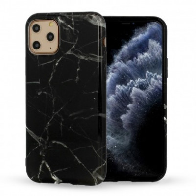 Husa Silicon Marble, Samsung A515 Galaxy A51, Negru Design 6 foto