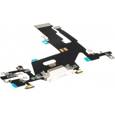 Banda cu Conector Incarcare - Microfon Apple iPhone 11, Alb foto