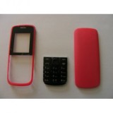 Carcasa Completa Nokia 109, Rosie, cu Tastatura - Piese de Schimb Telefon
