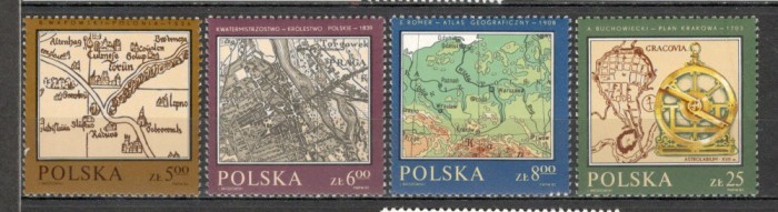 Polonia.1982 Harti istorice MP.163