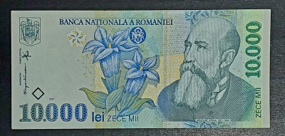 Bancnota 10 000 lei hartie 1999 UNC foto