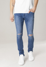 Pantaloni slim fit knee cut denim pants Urban Classics 34 EU foto