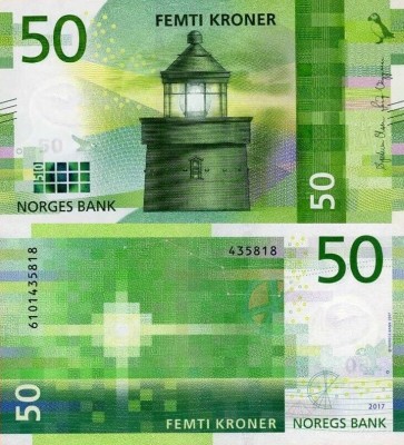 NORVEGIA 50 kroner 2017 UNC!!! foto