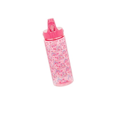 Sticla apa pentru copii, Curcubeu, Roz, gradinita, Fete, 500ml, ATU-086718 foto