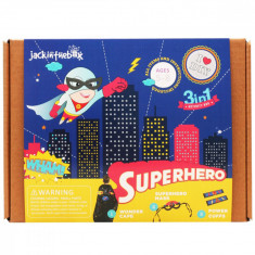 Jucarie Set creatie Jack In The Box, Supererou, 3 in 1, Multicolor