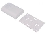 Carcasă montare perete ABS albă 80x120x25mm