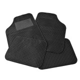Covorase Auto Cauciuc RoGroup, Set 4 Bucati, Negre, Universale, Antiderapante - Autoturisme