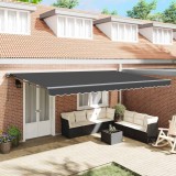 Cumpara ieftin Cortina Retractabilă Antracit 500x300 cm țesătură